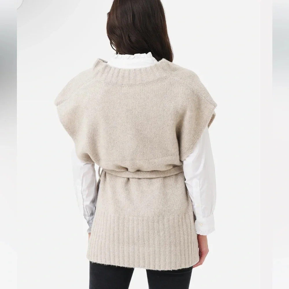 NWT Xirena camel Margo cashmere vest